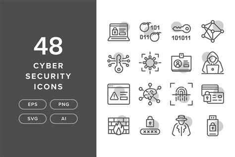 48 Cyber Security Icons On Behance