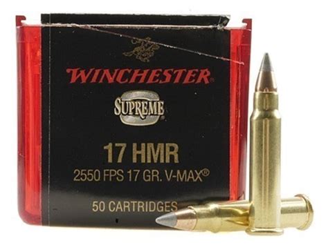 Winchester Supreme Ammo 17 Hornady Mag Rimfire Hmr 17 Grain Hornady