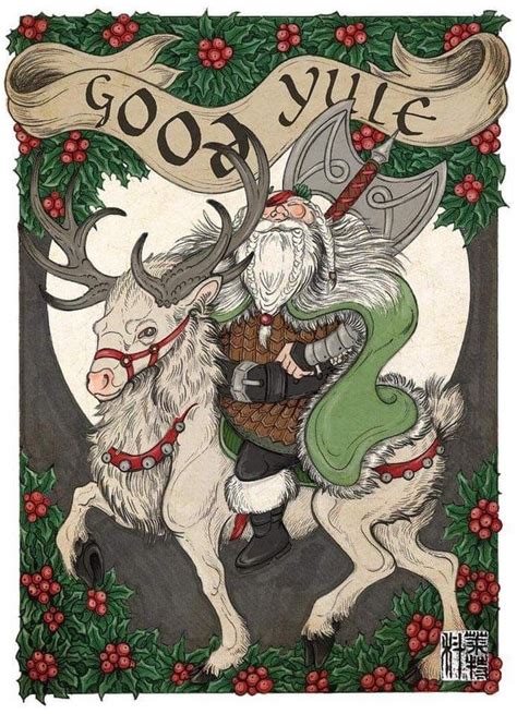 Pin By Irma Nuar On Christmasyule Viking Christmas Pagan Christmas