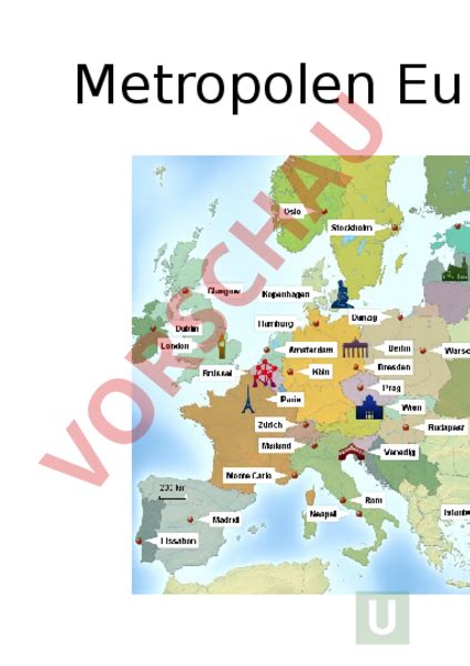 Arbeitsblatt Metropolen Europas Geographie Europa