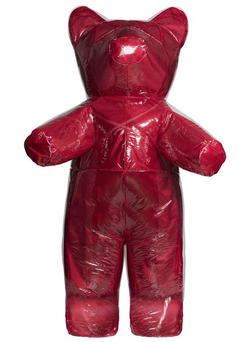 Adult Inflatable Gummi Bear Costume One Size Fits All Candy