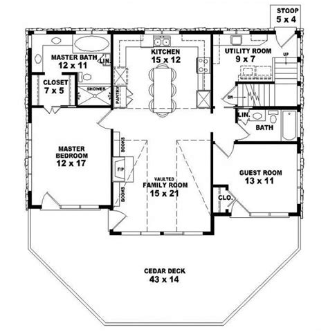 The second and third bedrooms face the rear and each share the second upstairs bathroom. #653775 - Two-story 2 bedroom, 2 bath country style house ...