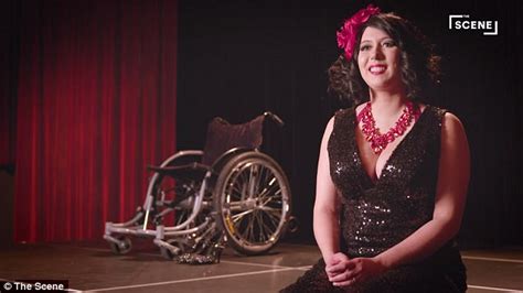 disabled burlesque dancer performs in wheelchair daily mail online