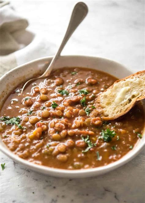 Lentil Soup Recipetin Eats