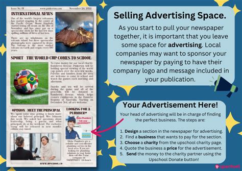 Selling Advertising Space Creating A School Newspaper