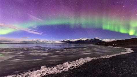 3840x2160 Northern Lights Aurora Glacier Landscape 4k 4k Hd 4k