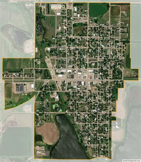 Map Of Ashley City North Dakota