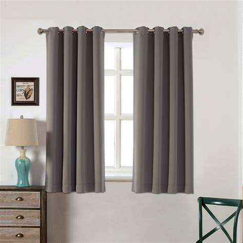 Cortinas para la cocina, para el baño, para el salón, para la habitación, cortinas para el dormitorio… y de todos los colores y estampados. Cortinas Para Dormitorio Acelitor 52x63 Pulg -gris ...