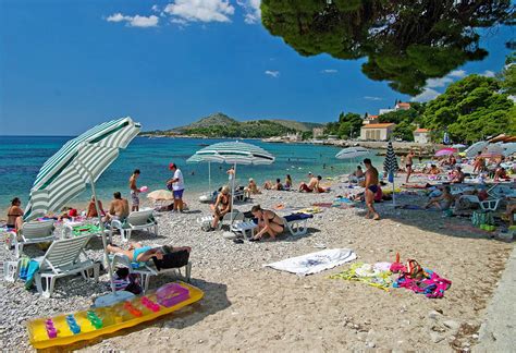 10 atemberaubend schöne sandstrände an der adria (mit karte). Strand Astarea in Mlini - Kroatien Strände √ - Kroati.de