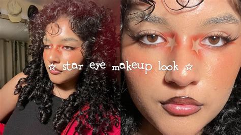 Attempting The Star Eye Makeup Look Youtube