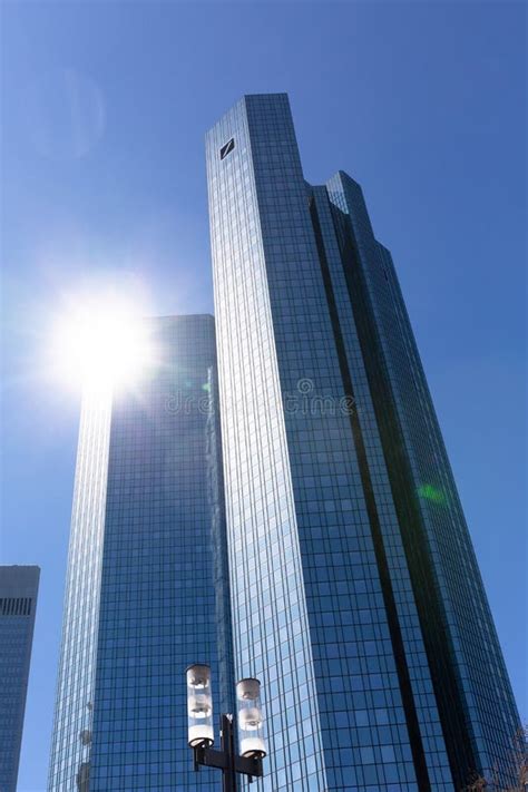 Headquarters Of Deutsche Bank Frankfurt Germany Editorial Photography