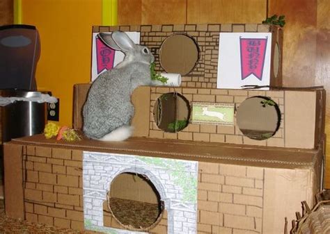 Cardboard Bunny House Oh Bunny Bunny Pinterest Bunnies And House