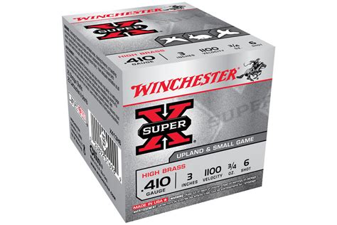 winchester 410 gauge 3 in 3 4 oz 6 super x 25 box sportsman s outdoor superstore