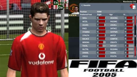 Cristiano ronaldo fifa 05 rating