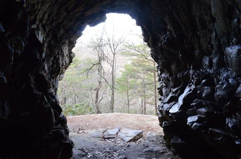 Torys Den Cave And Waterfall Hanging Rock State Park Carolina