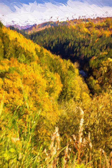 Autumn Hills Painterly Mixed Media By Pati Photography Fine Art America
