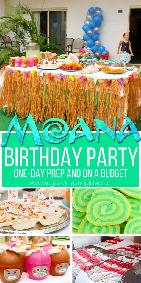 Moana Birthday Party On A Budget Sugar Spice And Glitter