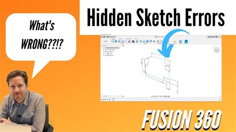 Fusion 360 Errors In A Sketch How To Fix Them Quickly Youtube