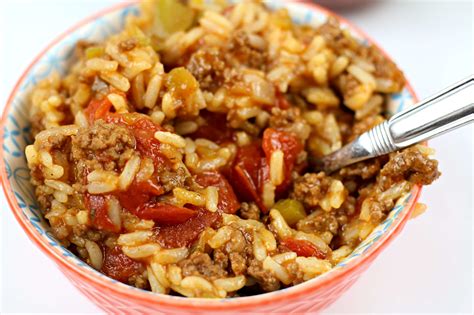 Recipes That Have Ground Beef And Spanish Rice Slow Cooker Spanish Rice