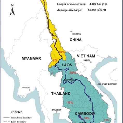 Map Of The Mekong River Basin Download Scientific Diagram