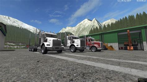 Farming Simulator 17 Logging New Trucks Youtube