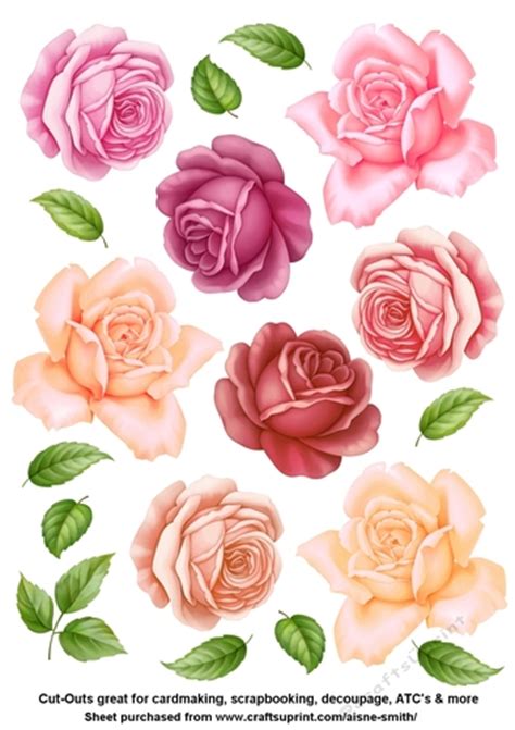 Roses 1 Cut Outs Cup788509466 Craftsuprint