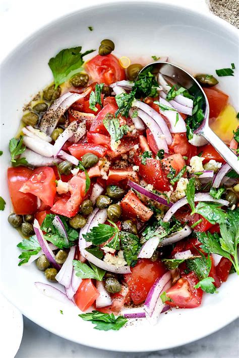 Mediterranean Tomato Salad Foodiecrush Com