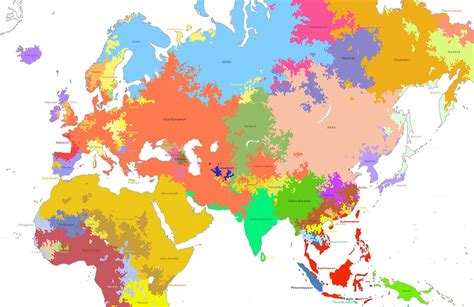 Linguistic Map Of The Old World 2200bce Language Families Flickr