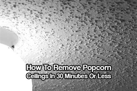 While a painted textured ceiling can be removed, it. How To Remove Popcorn Ceilings In 30 Minutes Or Less ...