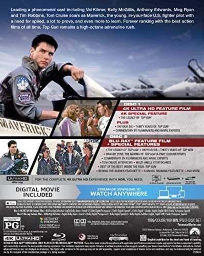 Top Gun 4k Uhd Blu Ray Digital
