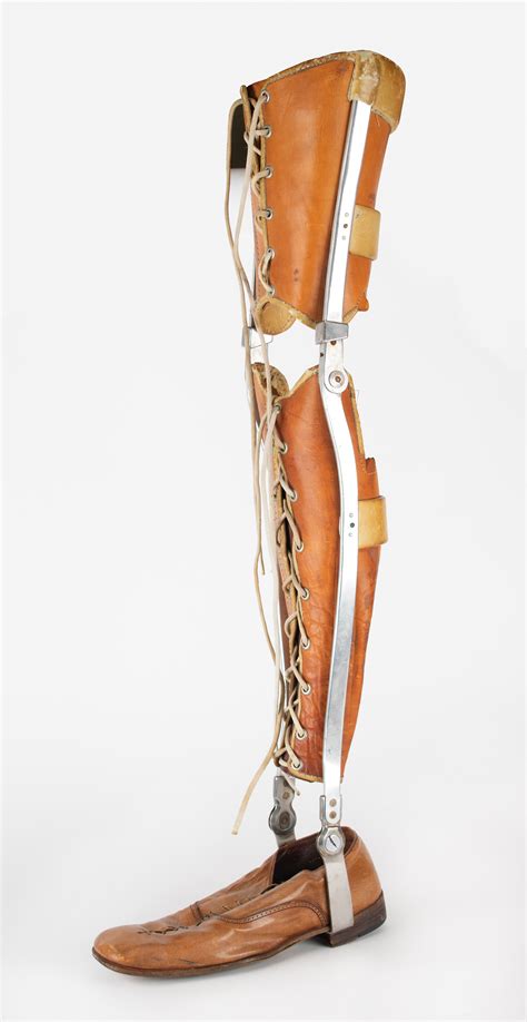 Frank Zappas Metal And Leather Orthopedic Leg Brace Rr Auction
