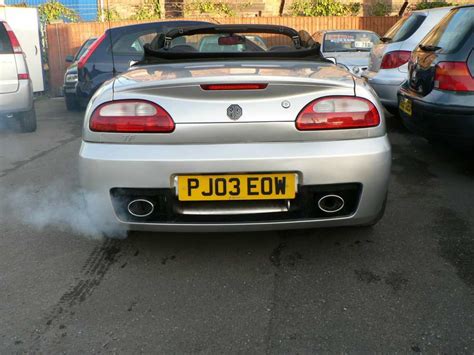 Mgf And Mg Tf Owners Forum Smoking Second Hand Exhaust