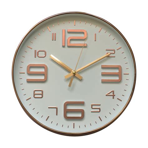 Copper Finish Wall Clock 30cm Best Value Direct