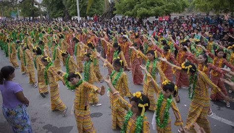 Asia Myanmar Mandalay Thingyan Water Festival Editorial Image Image