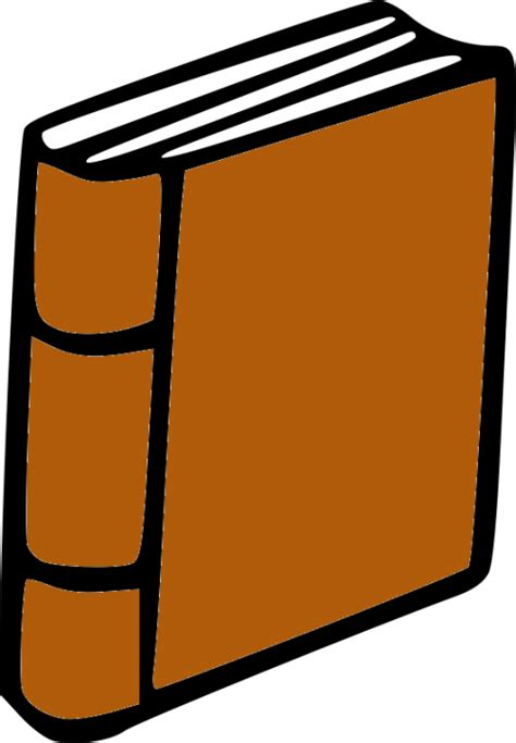 Best Closed Book Clipart Brown Book Clip Art 500x721 Png Clipart