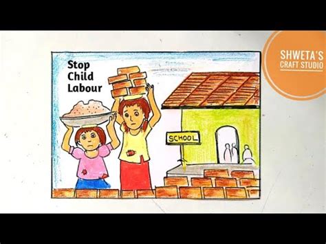 Child labor is especially rampant in many developing there have also been a number of incidents of westerns companies exploiting child laborers in developing countries to save production costs. STOP Child Labour | World day Against Child Labour Drawing ...