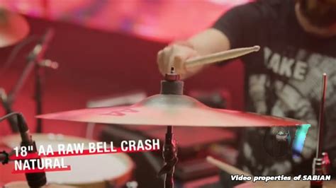 Sabian Aa Raw Bell Crash 18 Inch Youtube