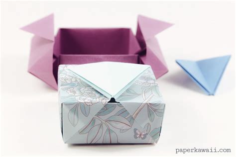 Origami Gatefold Box Instructions Origami Craft Printing Origami Box