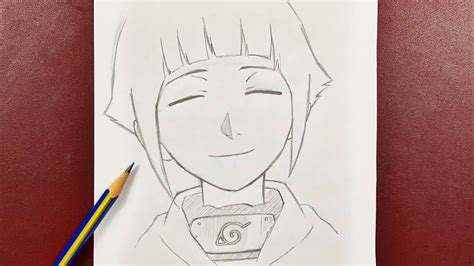 Easy To Draw How To Draw Hinata Hyuga From Naruto Step By Step Youtube