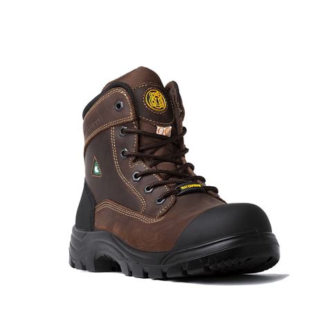 Tiger Safety Csa Mens Work Boots Waterproof Steel Toe Leather 7666