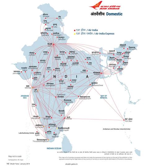 Air India Route Map