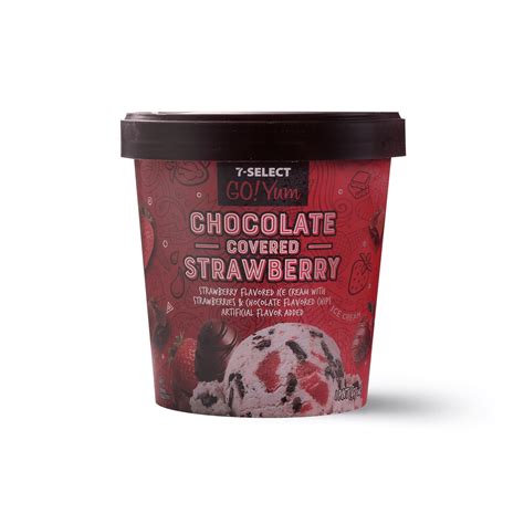 7 Select Chocolate Covered Strawberry Ice Cream 7 Eleven
