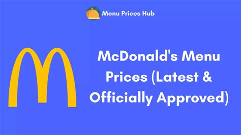 Mcdonalds Menu Prices 2023 Latest And Official 2023