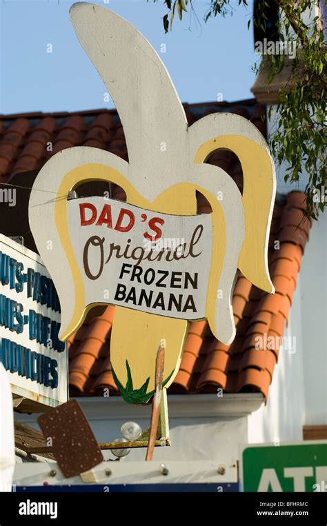Dads Original Frozen Banana Ice Cream Stand Hi Res Stock Photography