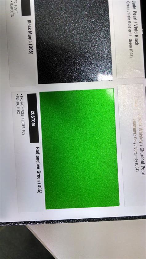 Many thanks for your understanding. 2015 Model Color Chart: Top Secret - Page 7 - Harley ...