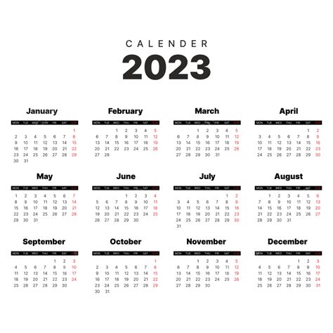 日历 2023 模板 日曆 2023 新年快樂向量圖案素材免費下載，png，eps和ai素材下載 Pngtree