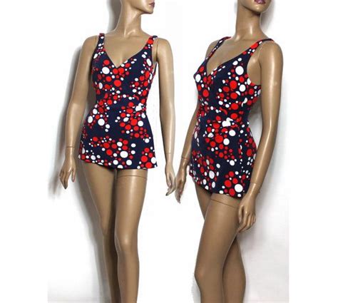 vintage 1960s patriotic swimsuit