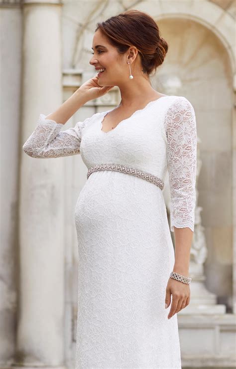 Chloe Lace Maternity Wedding Gown Ivory Maternity Wedding Dresses Evening Wear And Party