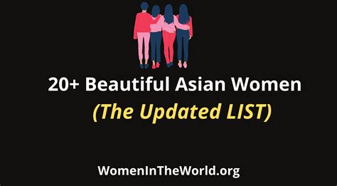 20 Beautiful Asian Women The Updated List 2022