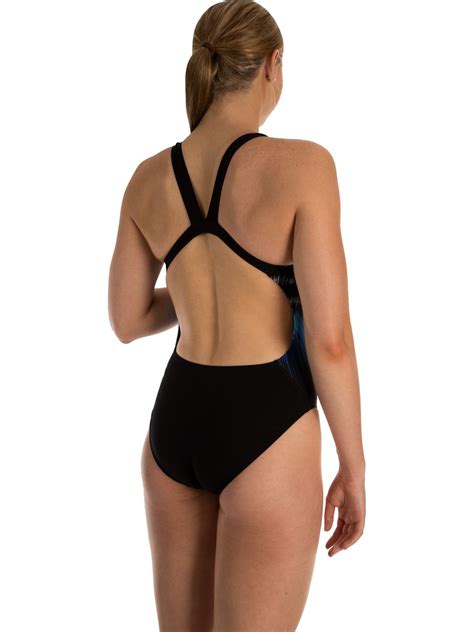 Speedo Powerstrike Leaderback One Piece Oceanblack